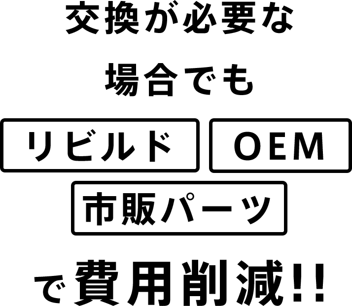 交換が必要な場合でも